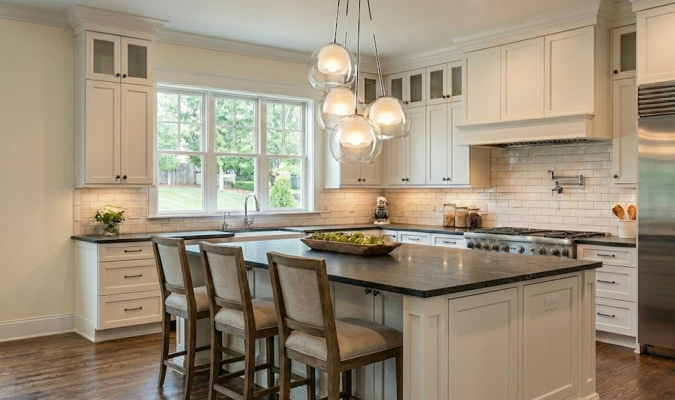 Pendant Light Spacing Over a Kitchen Island (2 vs 3 Lights) — A Practical Guide