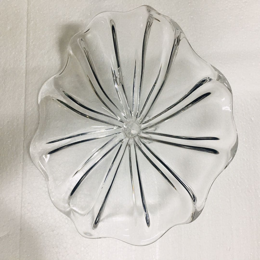 Hand Blown Murano Glass Wall Plates Clear Color D12Inches