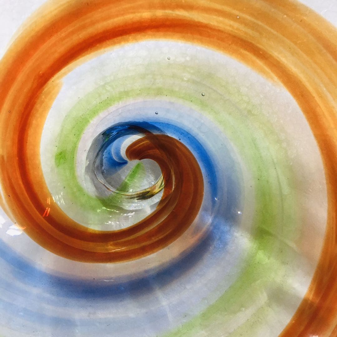 Hand Blown Murano Glass Wall Plates Multi Colors D12Inches