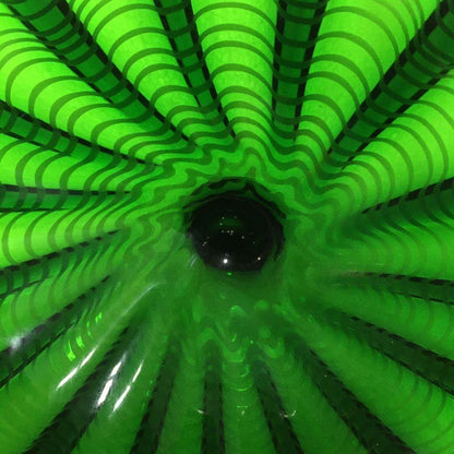 Hand Blown Murano Glass Wall Plates Green Color D12Inches