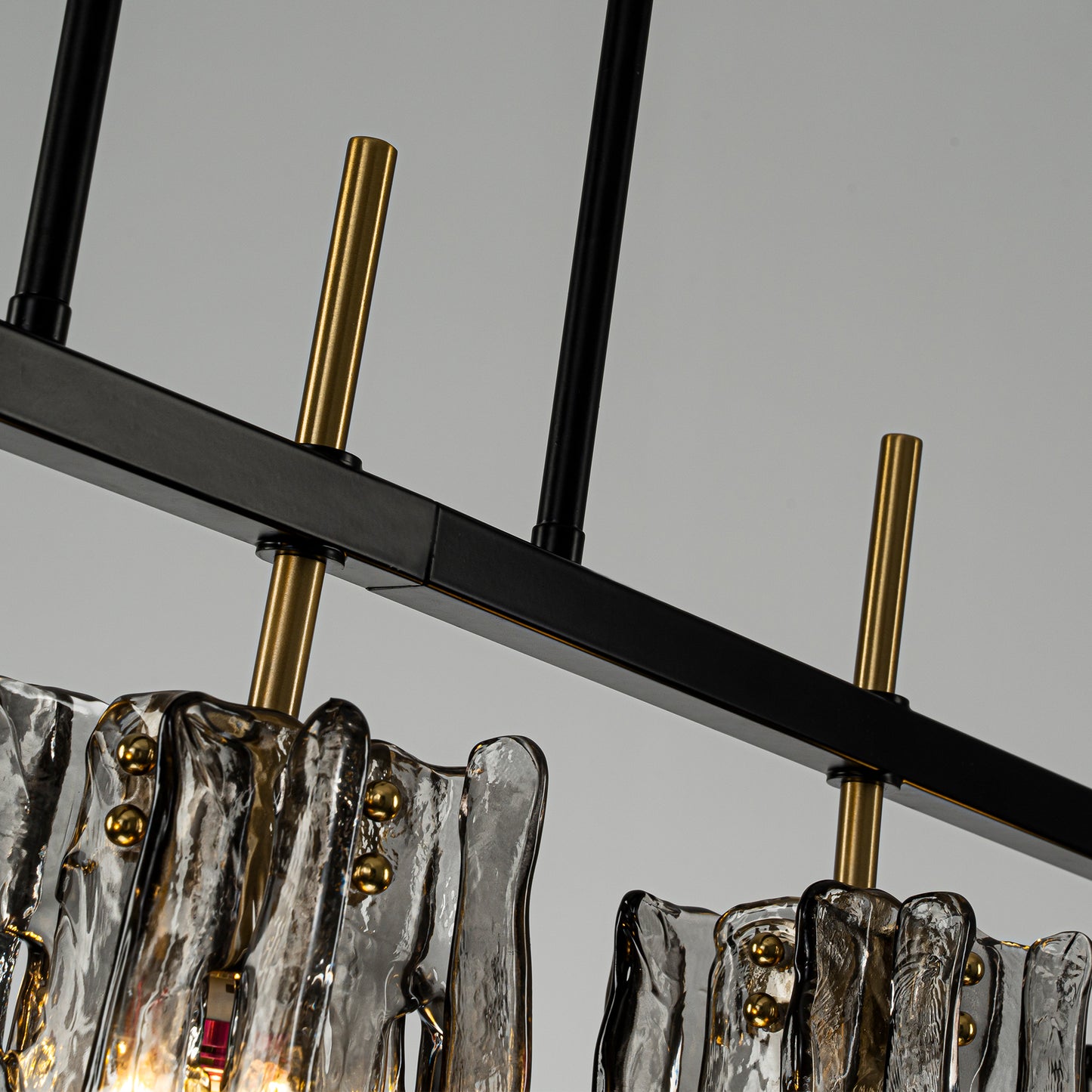 Modern Tucana 3-Light Kitchen Island Pendant Light Black Echonalyri Dining Chandeliers Glass Metal Hanging lamp