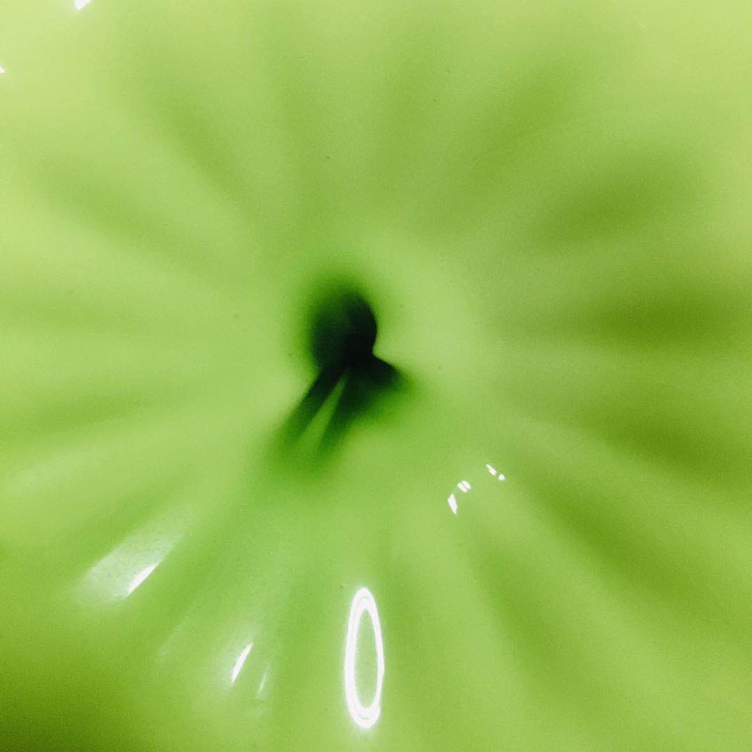 Hand Blown Murano Glass Wall Plates Green With Red Rim D12Inches