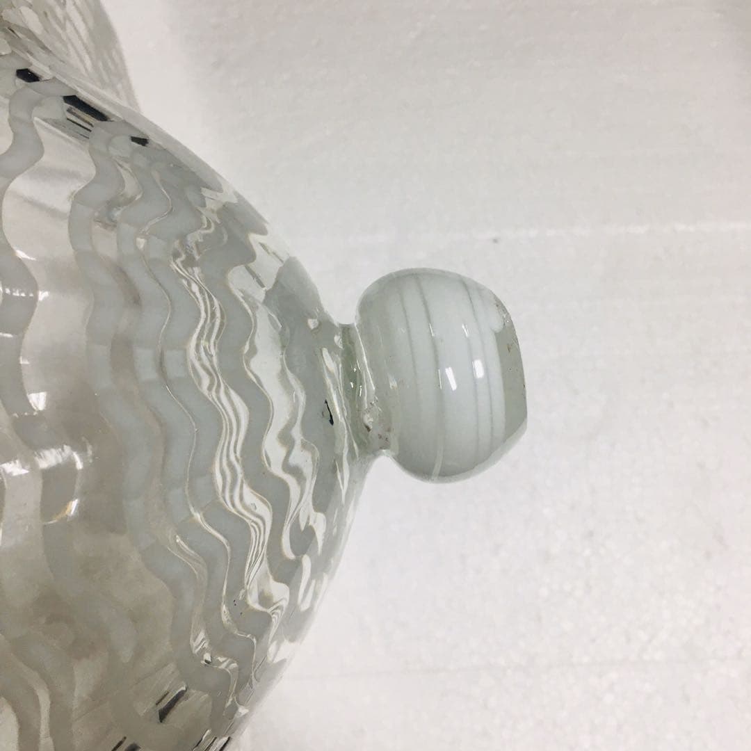 Hand Blown Murano Glass Wall Plates Clear Color D12Inches