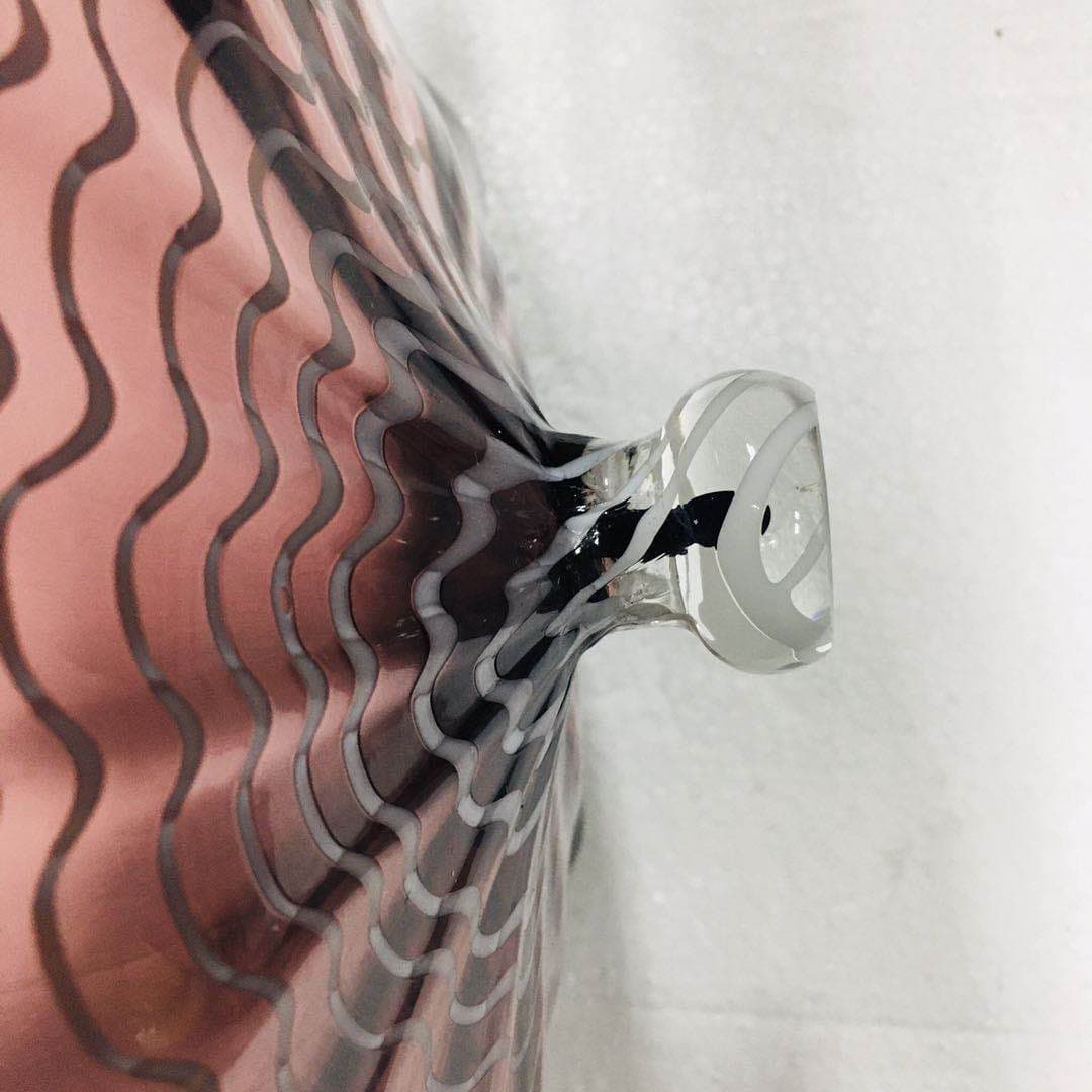 Hand Blown Murano Glass Wall Plates Brown Color D12Inches