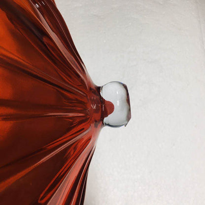 Hand Blown Murano Glass Wall Plates Red Color D12Inches