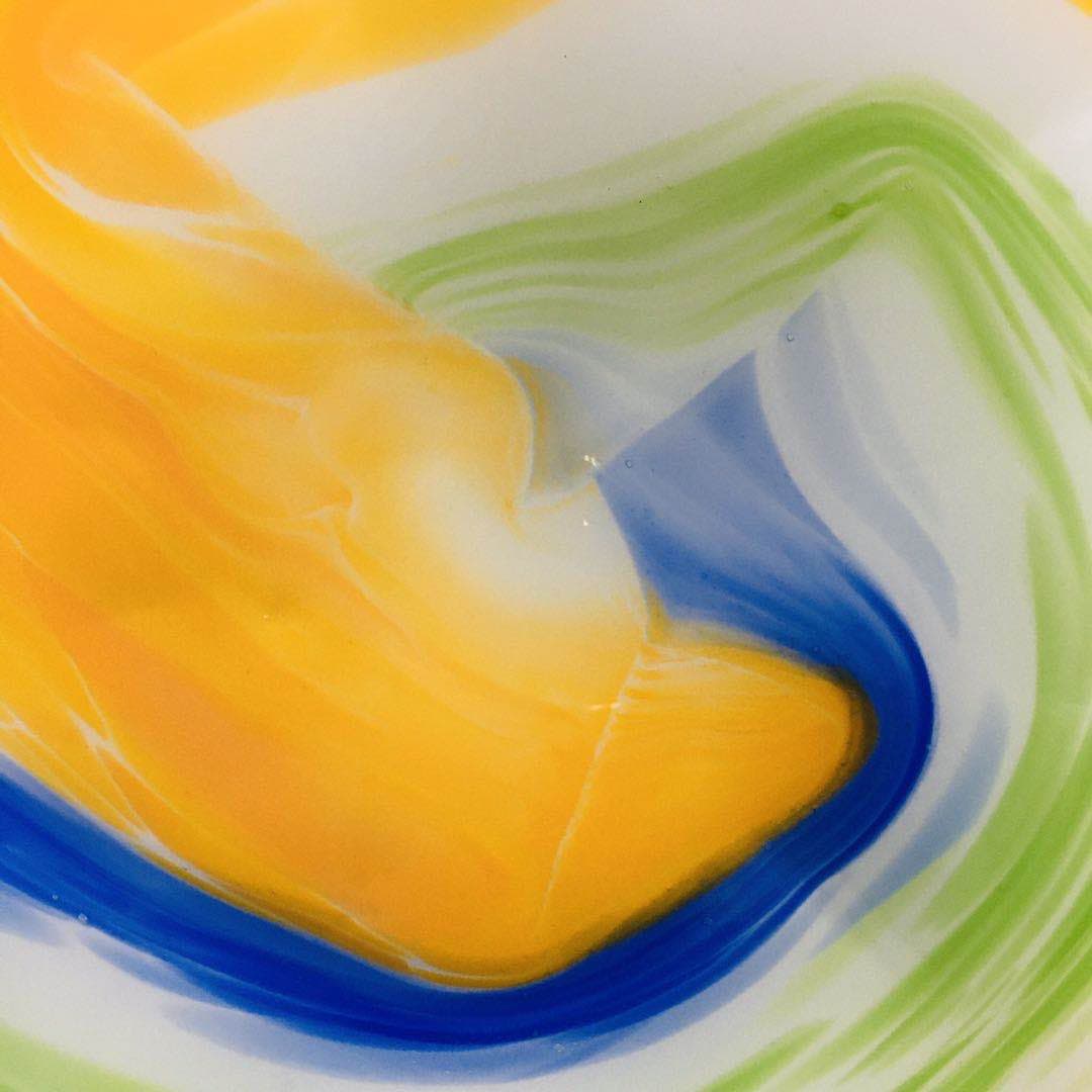 Hand Blown Murano Glass Wall Plates Multi Colors D12Inches