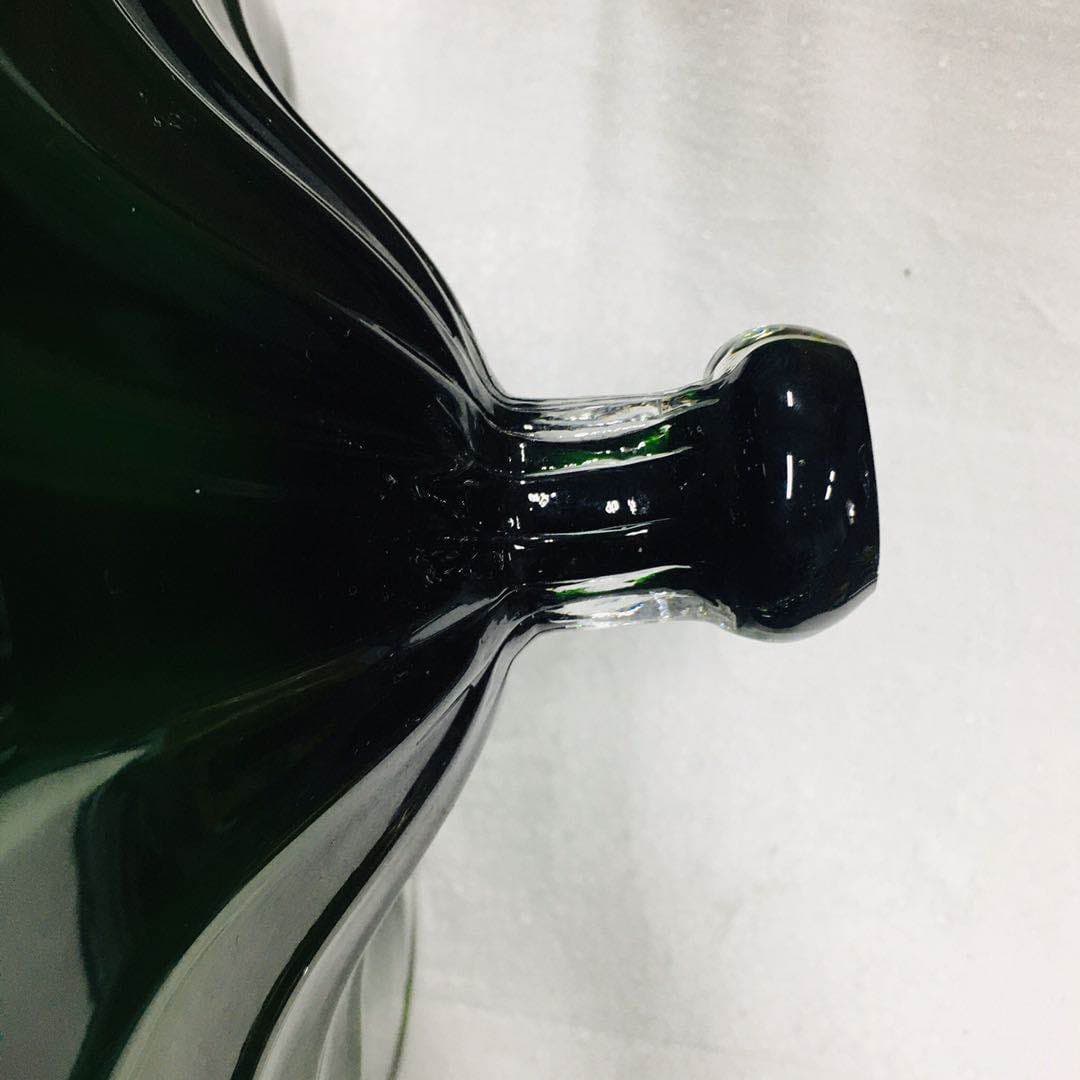 Hand Blown Murano Glass Wall Plates Green Color D12Inches