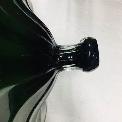 Hand Blown Murano Glass Wall Plates Green Color D12Inches