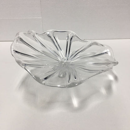 Hand Blown Murano Glass Wall Plates Clear Color D12Inches