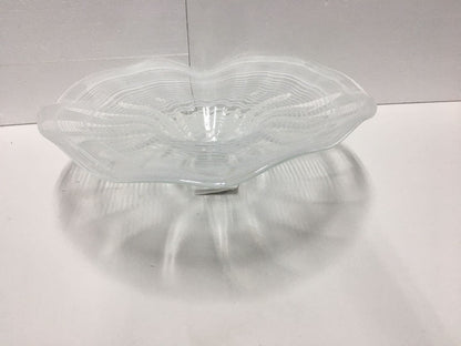 Hand Blown Murano Glass Wall Plates Clear Color D12Inches