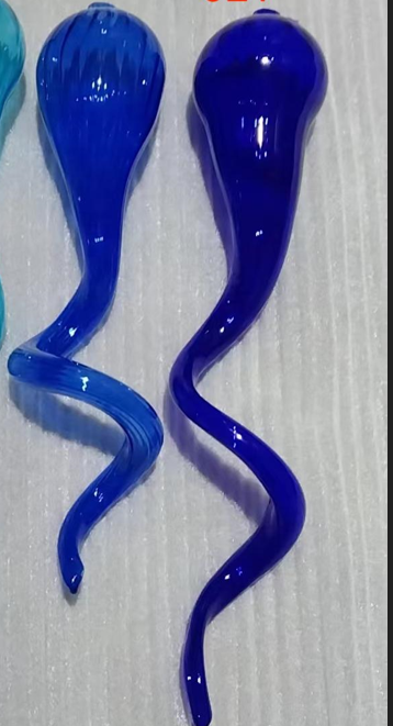 Chihuly blown glass pieces-blue