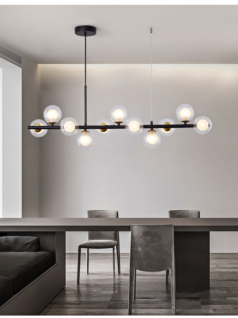 Contemporary Black Branch Chandelier for Grey Tone Dining Room - LEDLIGHTHUB